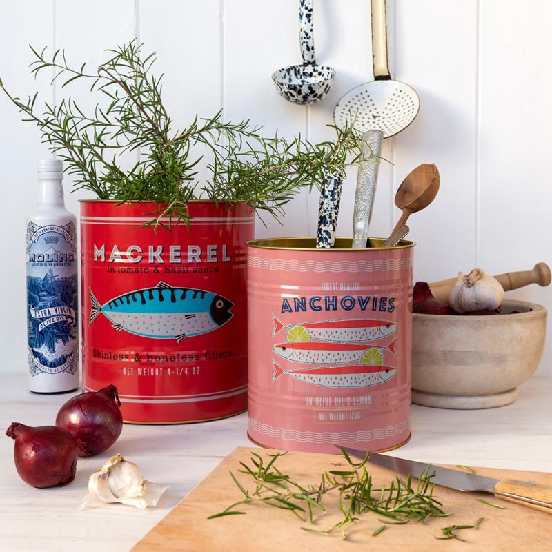 rex london XL storage tins (set of 2) - Fish