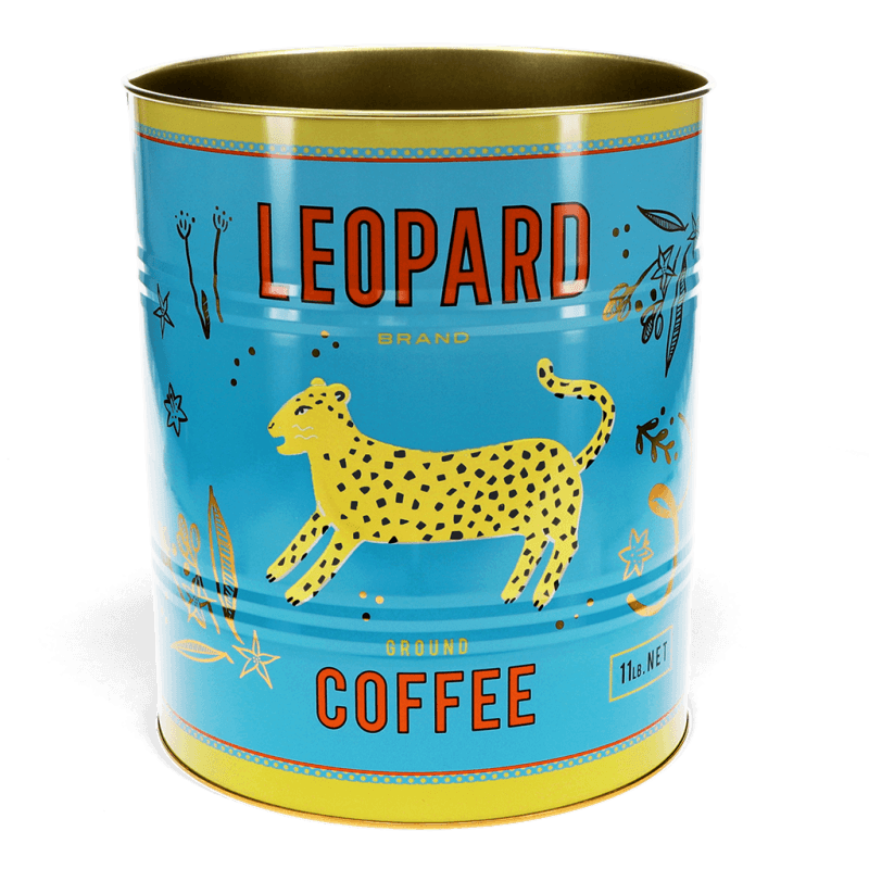 Rex London XL Storage Tins (set Of 2) - Leopard