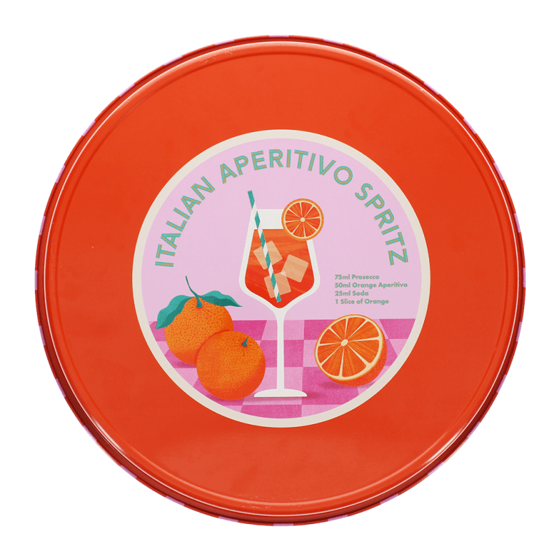 Rex London Round Metal Serving Tray - Aperitivo Spritz