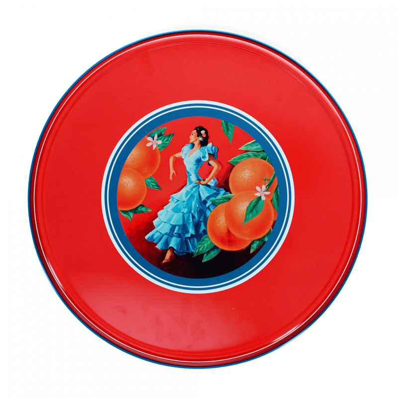 Rex London Round Metal Serving Tray - Cerveza Española