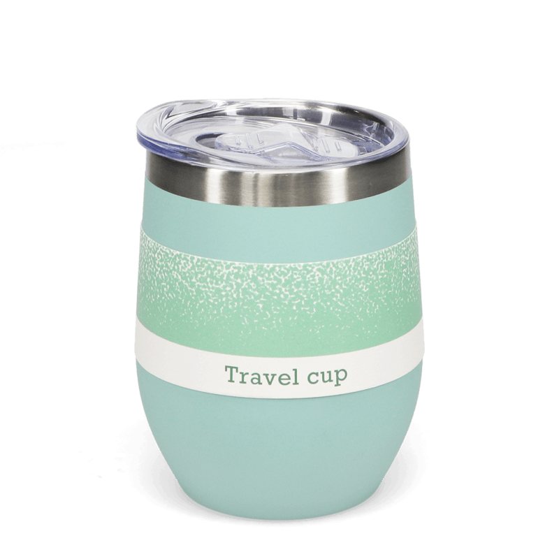 Rex London Rubber Coated Travel Cup 350ml - Eggshell Blue