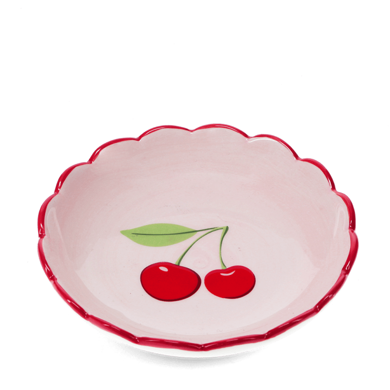 rex london Scalloped ceramic trinket dish (12cm) - Cherry