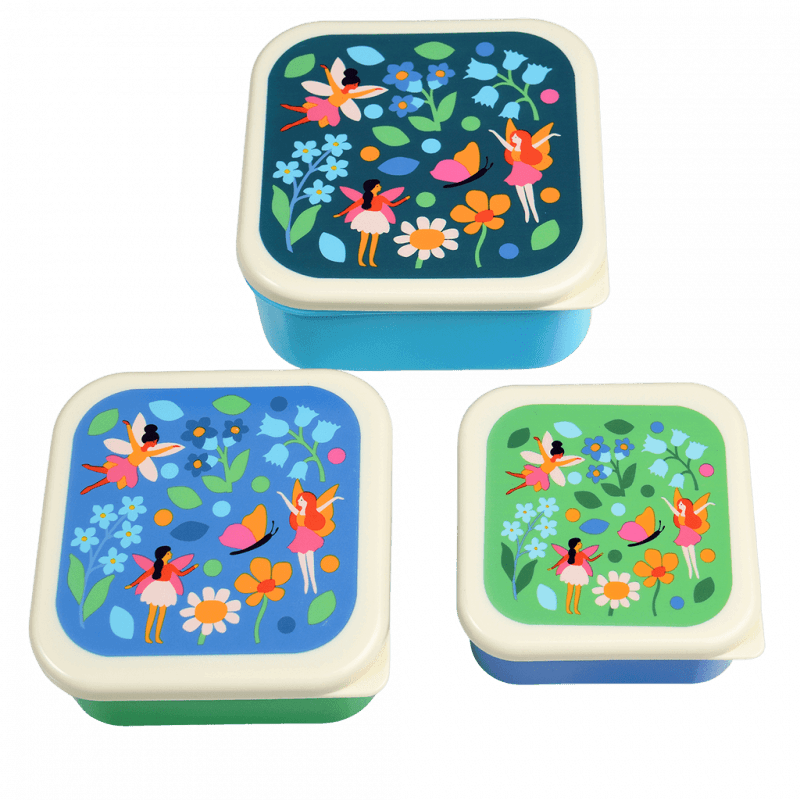 Rex London Snack Boxes (set Of 3) - Fairies In The Garden