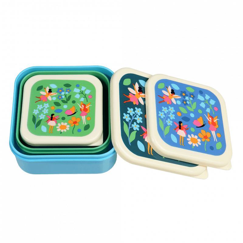 Rex London Snack Boxes (set Of 3) - Fairies In The Garden