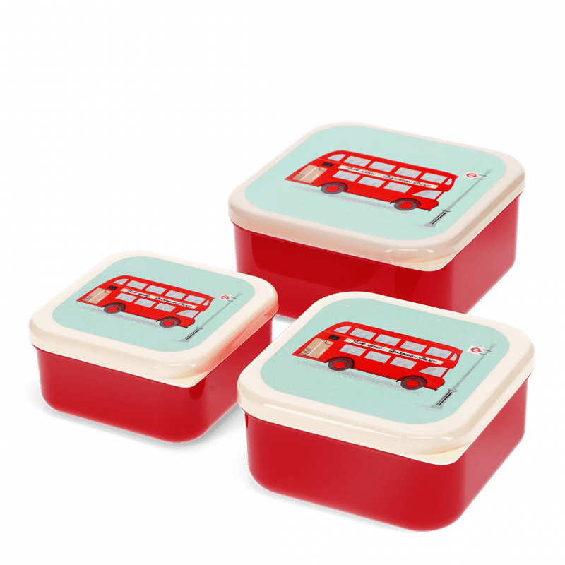 Rex London Snack Boxes (set Of 3) - TfL Routemaster Bus
