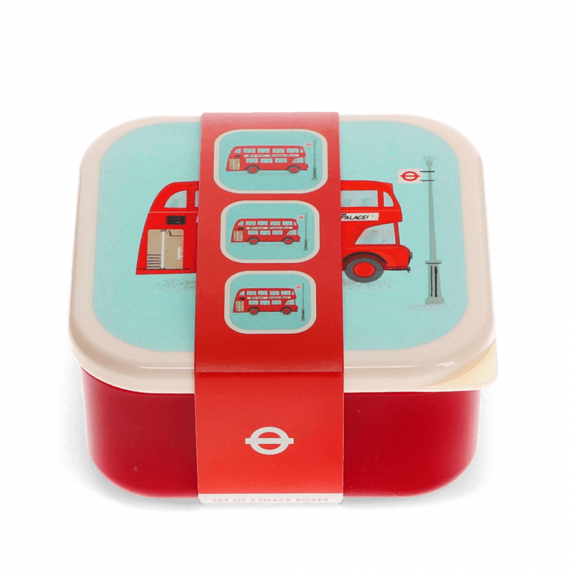 Rex London Snack Boxes (set Of 3) - TfL Routemaster Bus