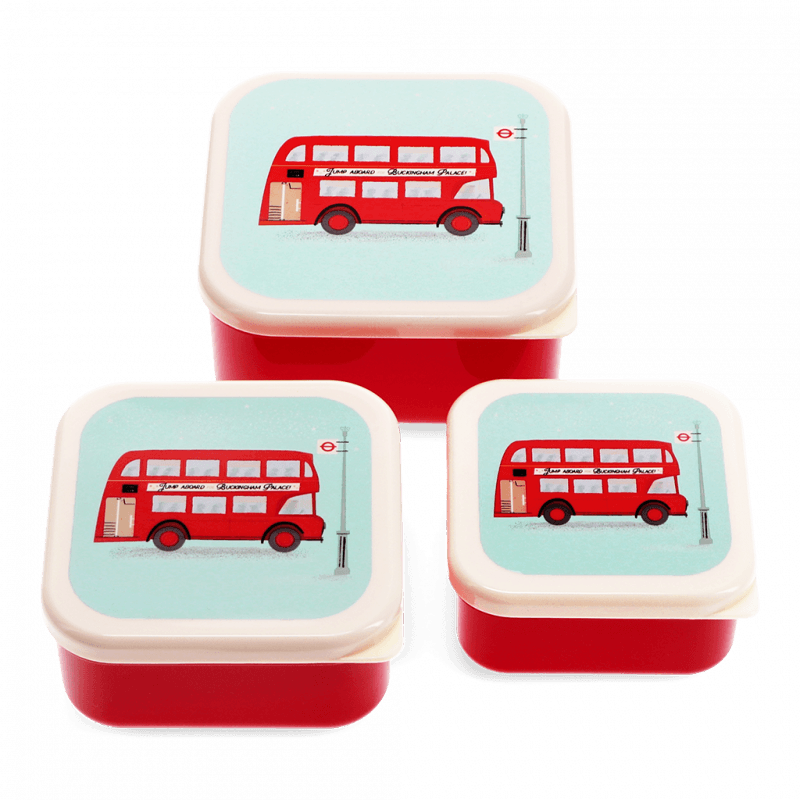 Rex London Snack Boxes (set Of 3) - TfL Routemaster Bus