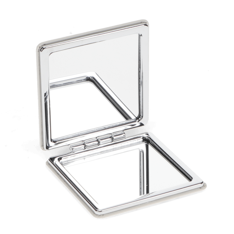 Rex London Square Pocket Mirror - Pink And Green Daisy