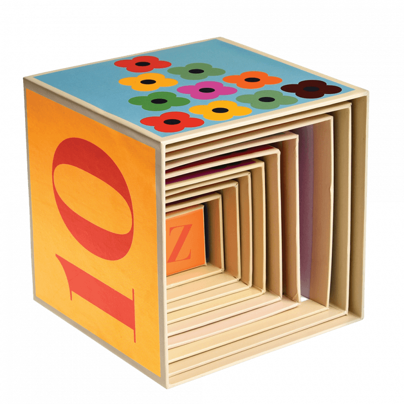 Rex London Stacking Blocks With Numbers - Colourful Creatures