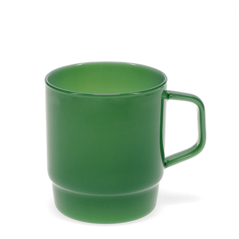 Rex London Stacking Glass Coffee Cup 280ml - Jade Green