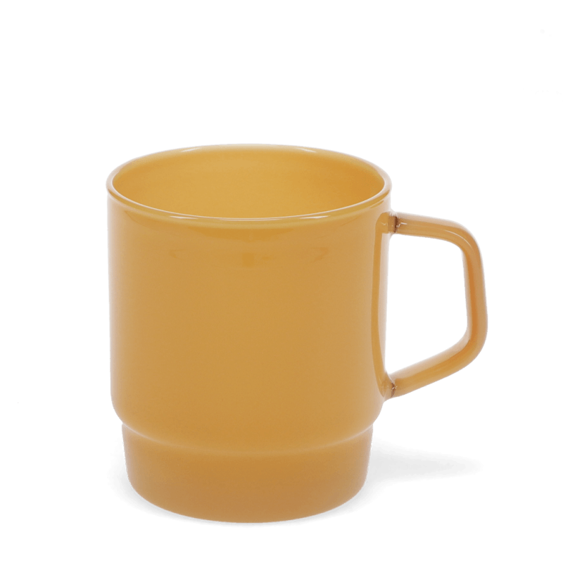 Rex London Stacking Glass Coffee Cup 280ml - Light Topaz