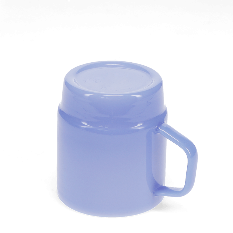 Rex London Stacking Glass Coffee Cup 280ml - Milky Blue