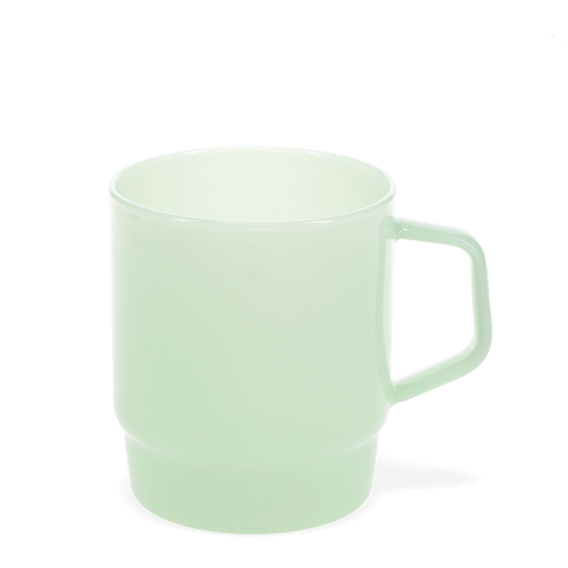 Rex London Stacking Glass Coffee Cup 280ml - Mint Green