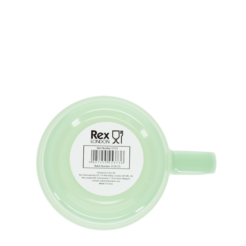 Rex London Stacking Glass Coffee Cup 280ml - Mint Green