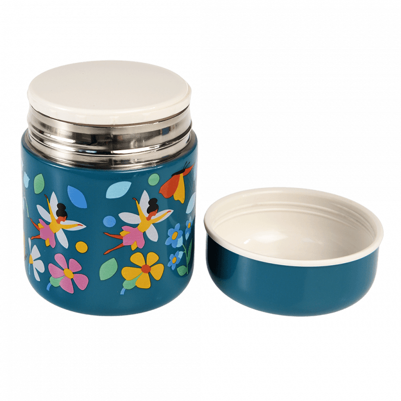 Rex London Stainless Steel Food Flask (280 Ml) - Fairies In The Garden
