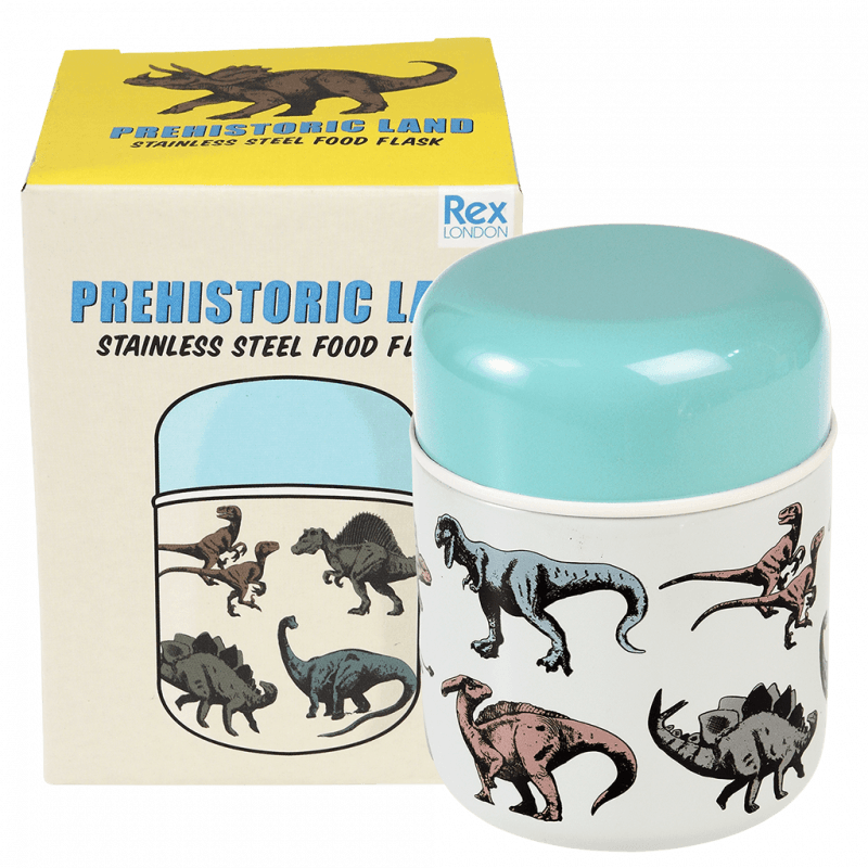 Rex London Stainless Steel Food Flask (280 Ml) - Prehistoric Land