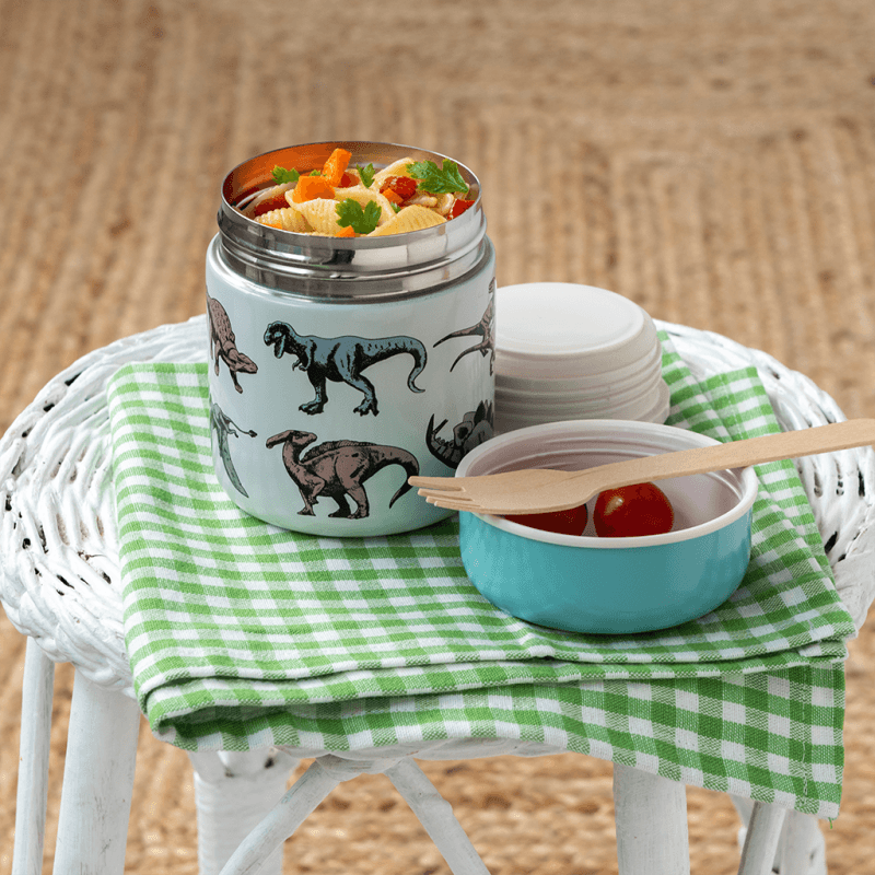 rex london Stainless steel food flask (280 ml) - Prehistoric Land