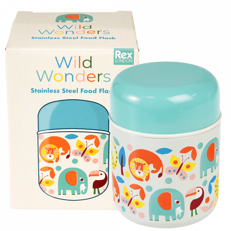Rex London Stainless Steel Food Flask (280 Ml) - Wild Wonders