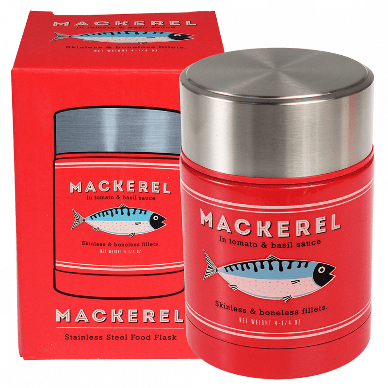 Rex London Stainless Steel Food Flask (450 Ml) - Fish MACKEREL