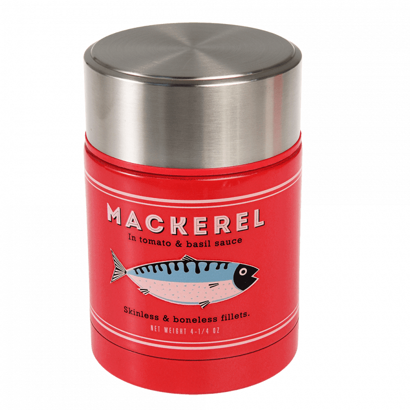 Rex London Stainless Steel Food Flask (450 Ml) - Fish MACKEREL