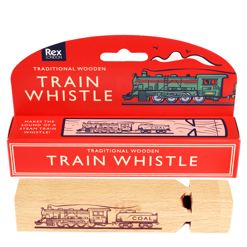 Rex London Steam Train Sound Wooden Whistle - Classic
