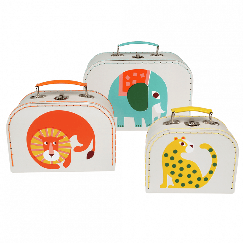Rex London Storage Cases (set Of 3) - Wild Wonders Animals