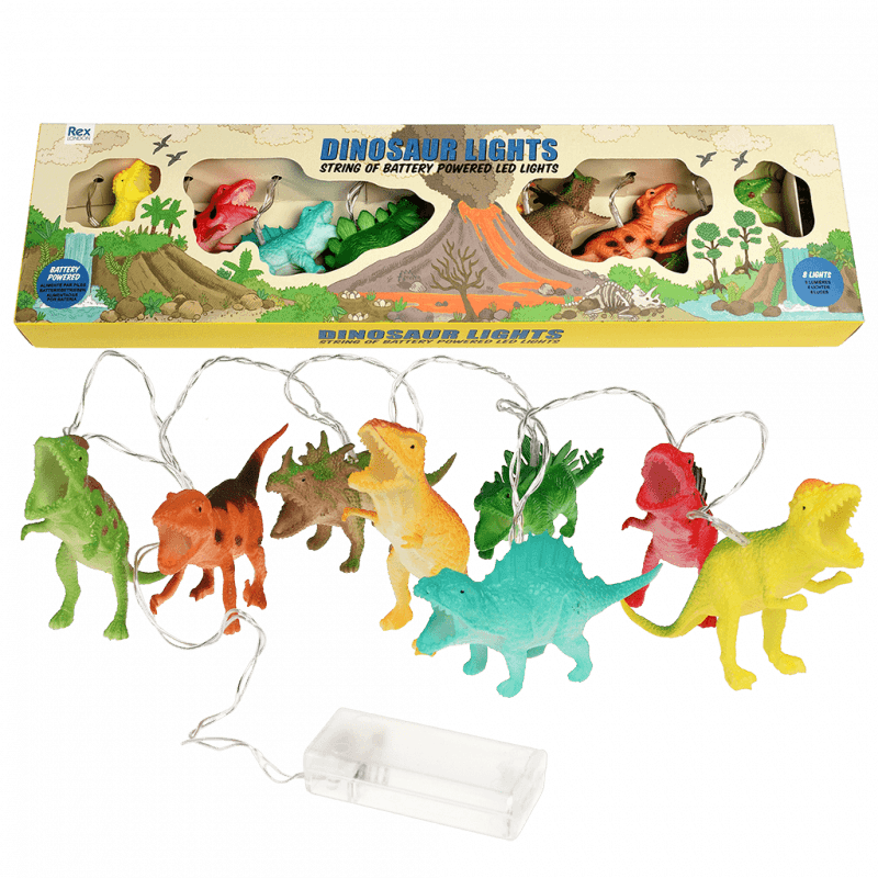 Rex London String Of LED Dinosaur Lights - Prehistoric Land