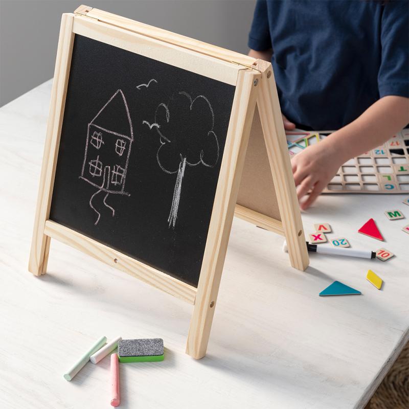 rex london Tabletop blackboard and whiteboard easel set