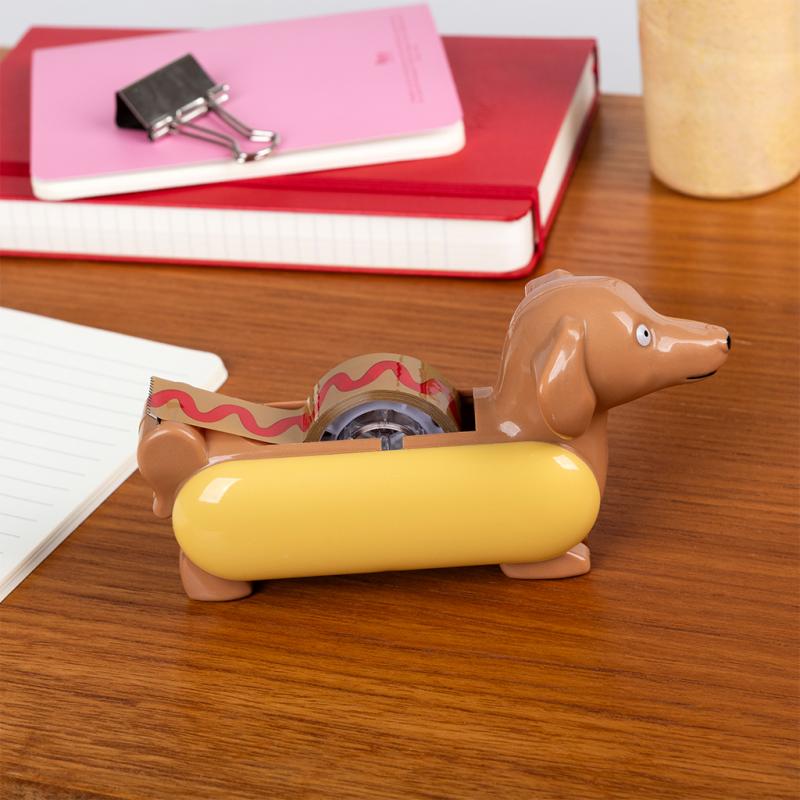 rex london Tape dispenser with roll of tape - Hot Dog