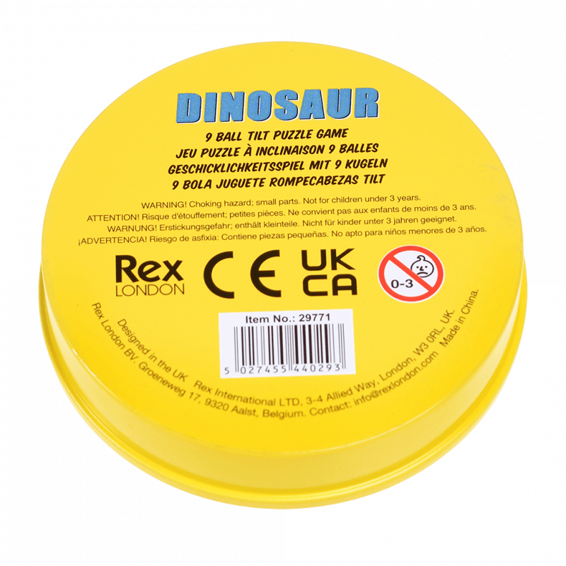 Rex London Tin Tilt Puzzle - Prehistoric Land Dinosaur