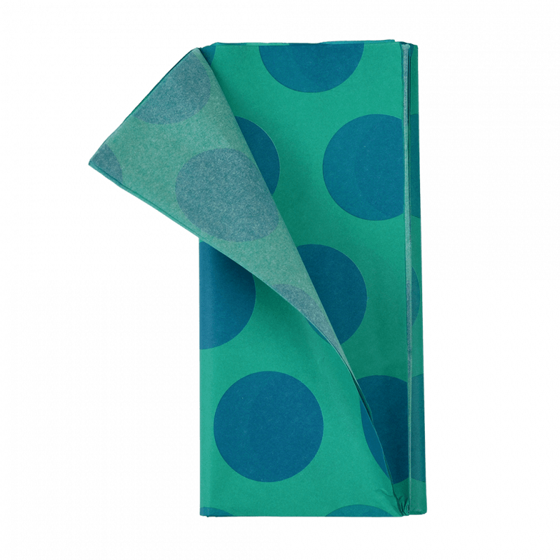 Rex London Tissue Paper (10 Sheets) - Spotlight Blue On Turquoise