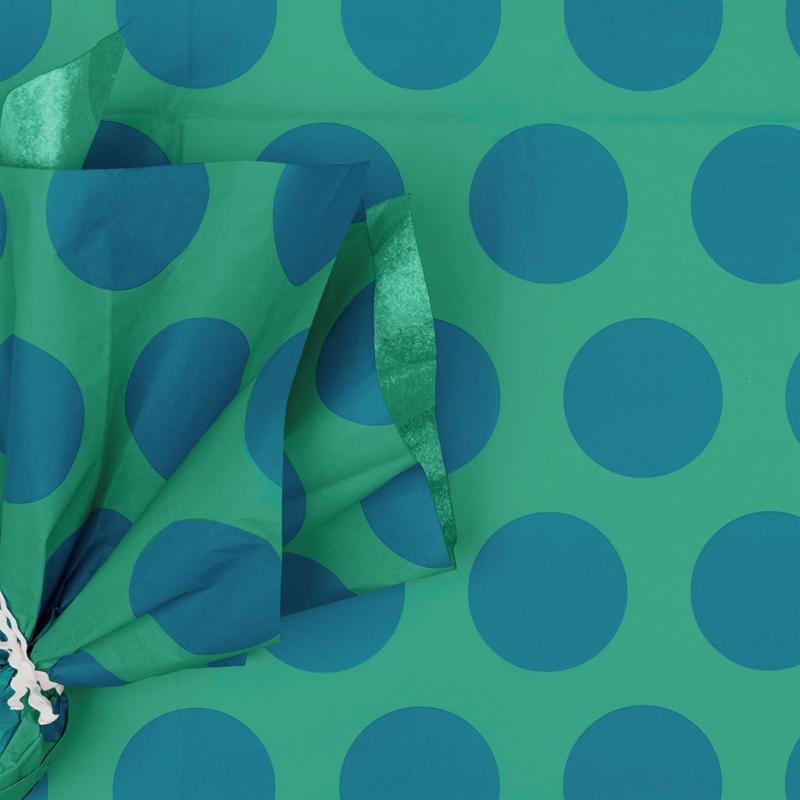 rex london Tissue paper (10 sheets) - Spotlight blue on turquoise