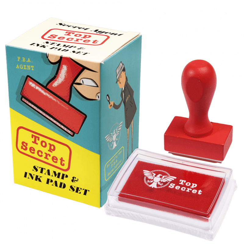 Rex London Top Secret Stamp And Ink Set - Secret Agent