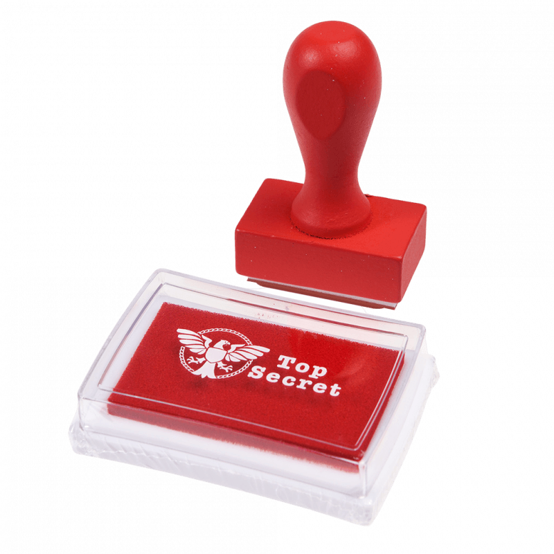 Rex London Top Secret Stamp And Ink Set - Secret Agent