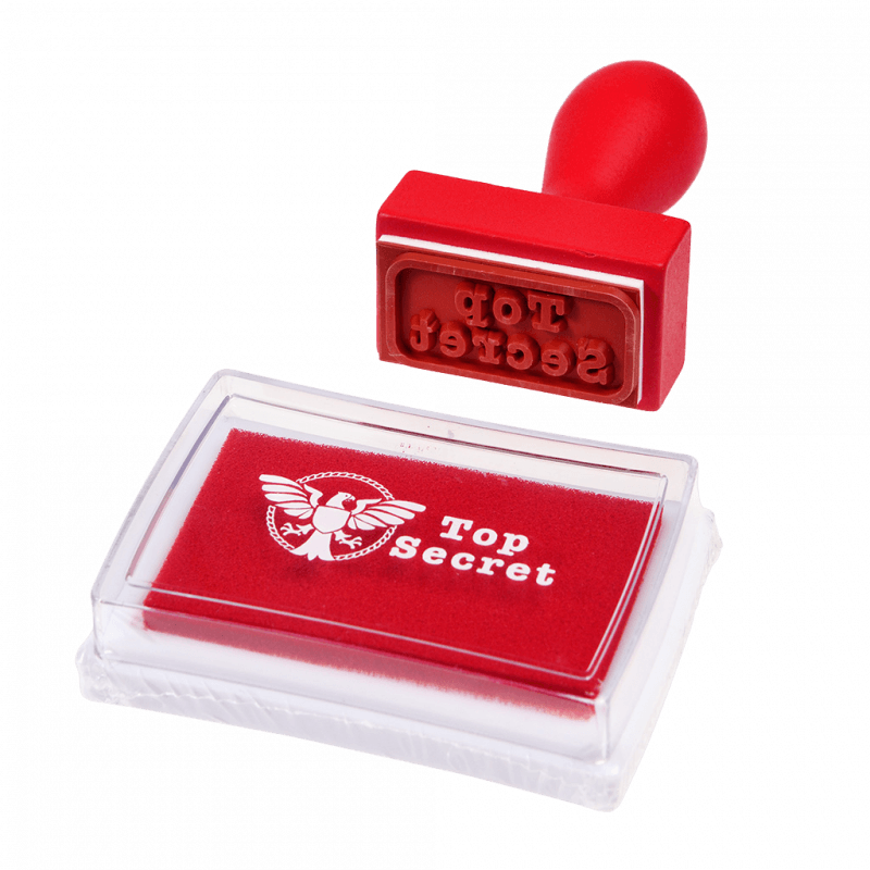 Rex London Top Secret Stamp And Ink Set - Secret Agent