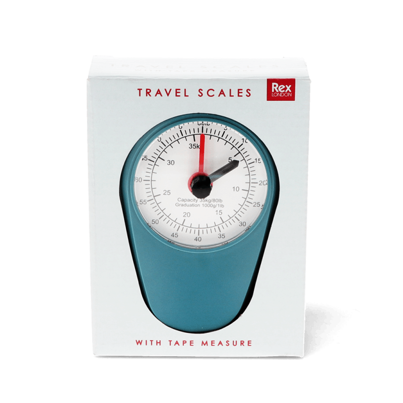 Rex London Travel Scales With Tape Measure - Petrol Blue