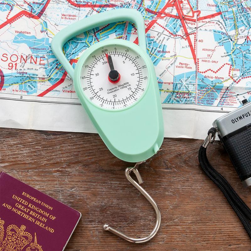 rex london Travel scales with tape measure - Pistachio green