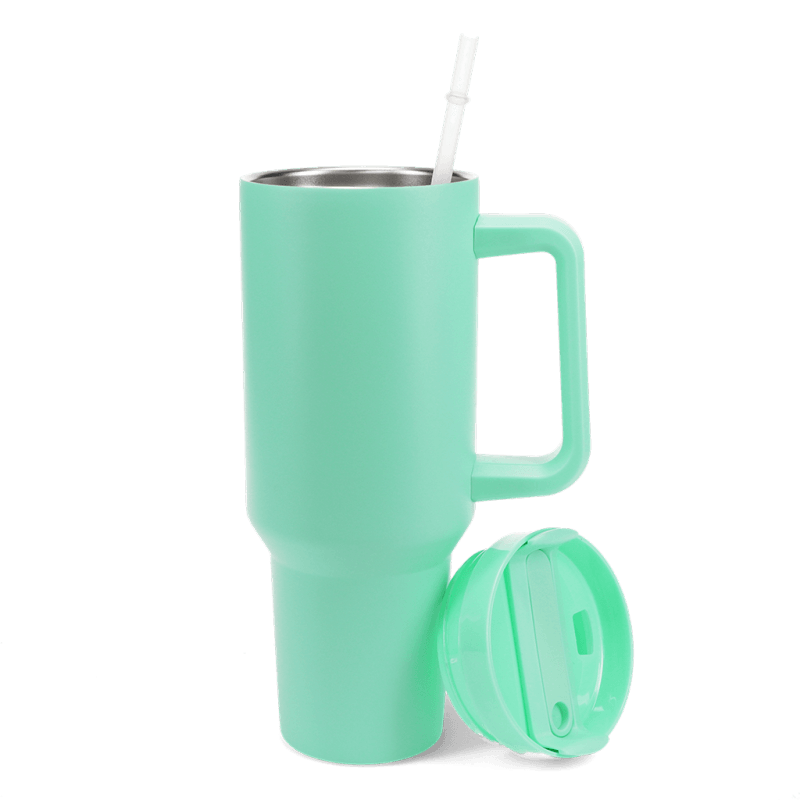 Rex London Travel Tumbler With Handle (1.2Ltr) - Mint Green