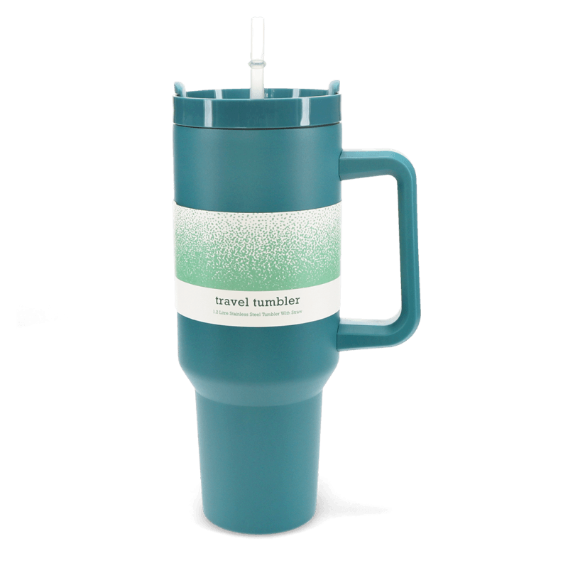 Rex London Travel Tumbler With Handle (1.2Ltr) - Petrol Blue