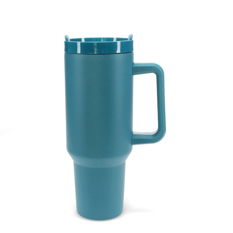 Rex London Travel Tumbler With Handle (1.2Ltr) - Petrol Blue