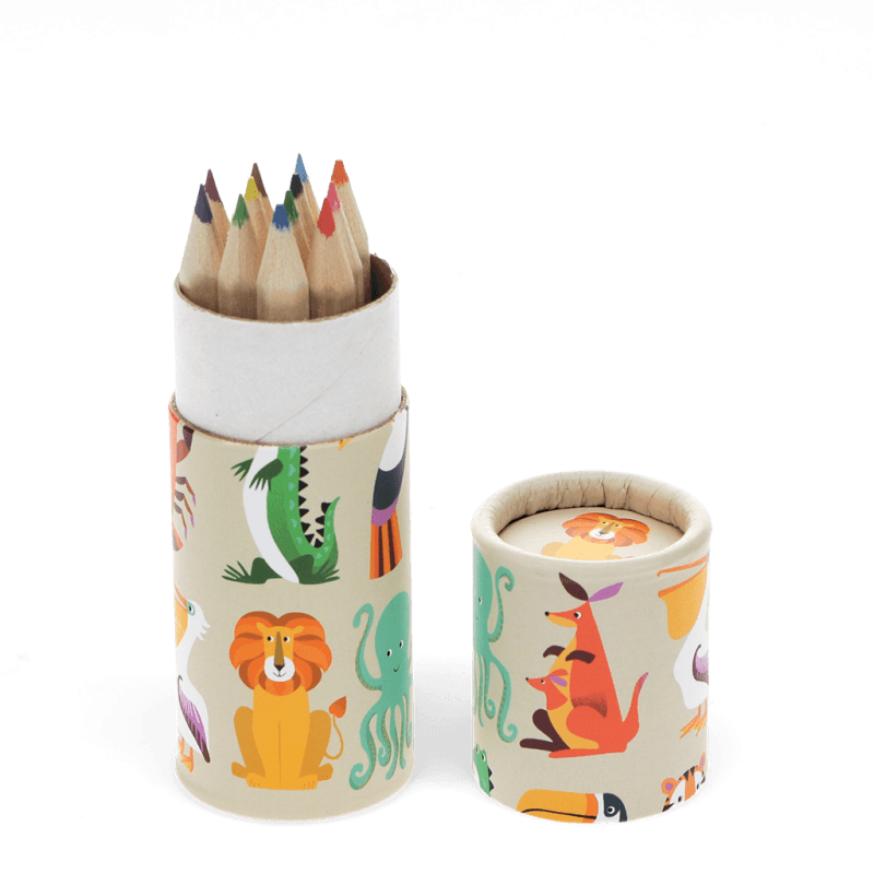 Rex London Tube Of Colouring Pencils - Colourful Creatures