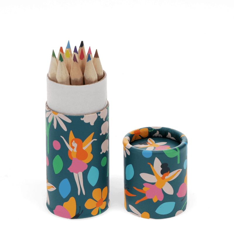 Rex London Tube Of Colouring Pencils - Fairies In The Garden