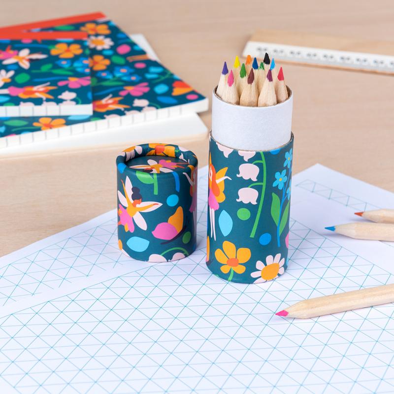 rex london Tube of colouring pencils - Fairies in the Garden