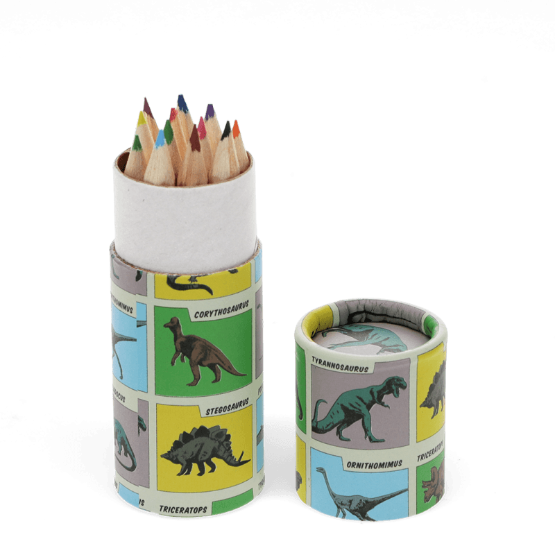 Rex London Tube Of Colouring Pencils - Prehistoric Land