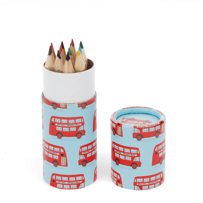 Rex London Tube Of Colouring Pencils -TfL Routemaster Bus