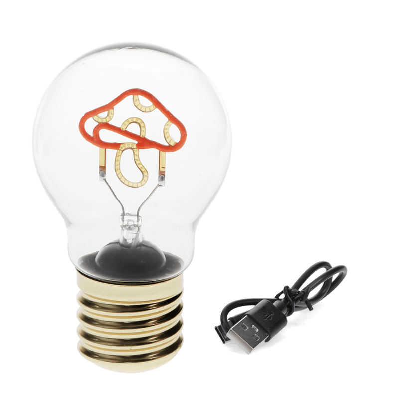Rex London USB Rechargeable Light Bulb Lamp - Mushroom