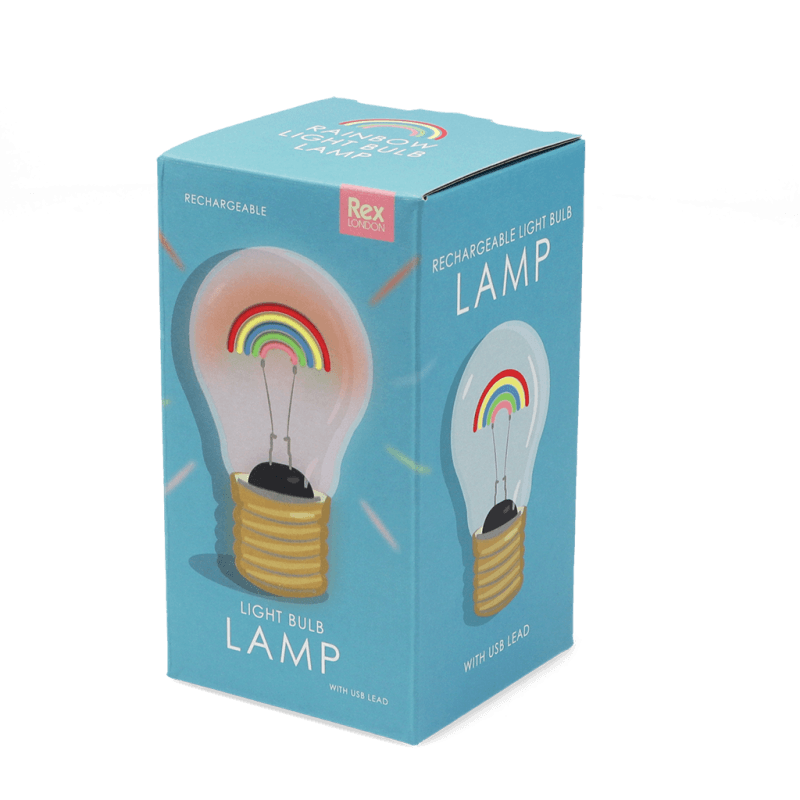 Rex London USB Rechargeable Light Bulb Lamp - Rainbow