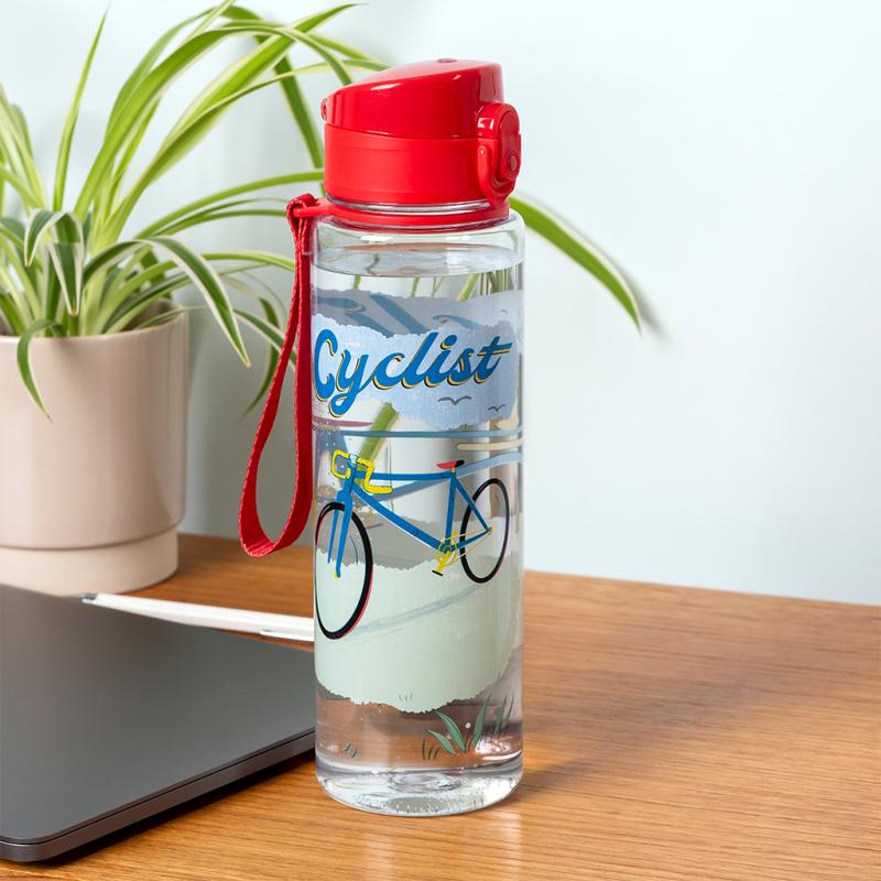 rex london Water bottle - Cyclist (push button lid 700ml)