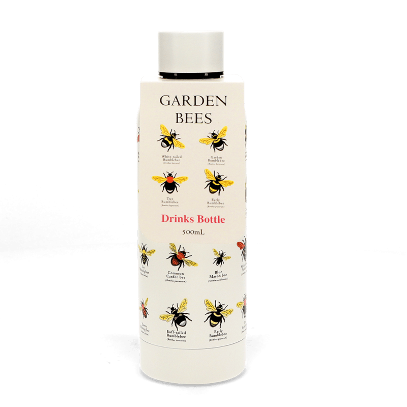 Rex London Water Bottle - Garden Bees (stainless Steel 500ml)
