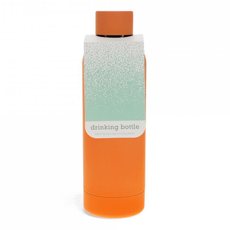 Rex London Water Bottle - Orange (stainless Steel 500ml)